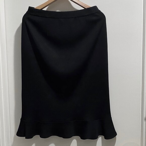 Misook Quiet Luxury Minimalist Office Siren Corpcore Preppy Rib Knit Skirt S - Picture 2 of 6